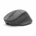 Ergonomic wireless mouse on white background
