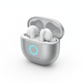 Wireless Bluetooth earbuds in charging case