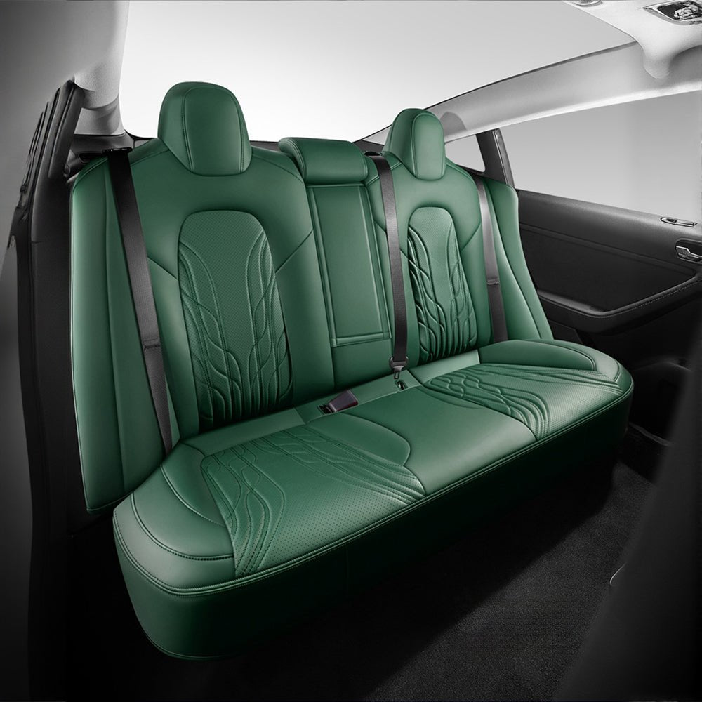 TESERY Nappa Leather Seat Covers for Model 3 Highland & Model Y Juniper