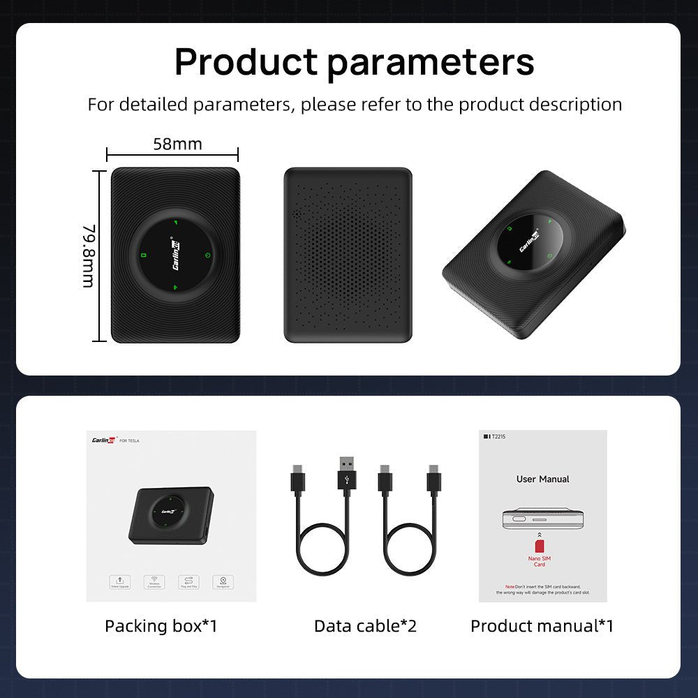 Wireless Apple CarPlay Adapter for Tesla | TESERY